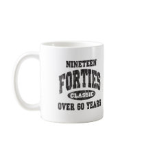 1940's Classic, 60th Birthday mugs