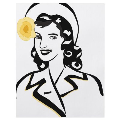 1940's Lady Custom Flyer by retro_blush