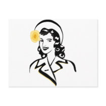 1940's Lady Postcard