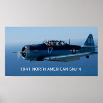 1941 NORTH AMERICAN SNJ-4 POSTERS