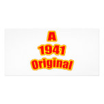 1941 Original Red Photo Card Template
