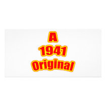 1941 Original Red Photo Card Template