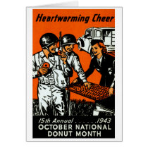 1943 Donut Poster Card