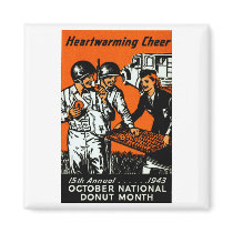 1943 Donut Poster Fridge Magnet
