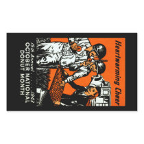 1943 Donut Poster Rectangle Sticker