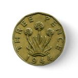 1944 British three pence button