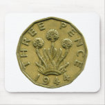 1944 British three pence mousepad