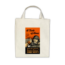 1944 Donut Poster Canvas Bag