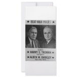 1944 Hoover - Barkley Customized Rack Card