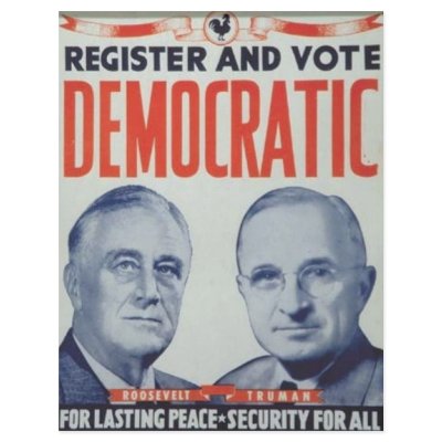 1944 Roosevelt - Truman Flyer by JustProducts