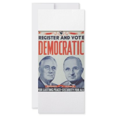 1944 Roosevelt - Truman Rack Card Template by JustProducts