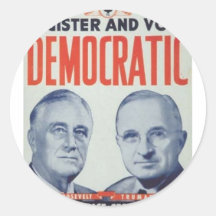 1944 Roosevelt - Truman Sticker