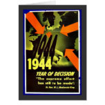 1944 Year Of Decision Greeting Card