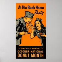 1945 Donut Poster