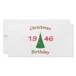 1946 Christmas Birthday Photo Card Template