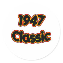 1947 Classic Round Sticker