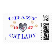 1947 Crazy Cat Lady Postage