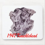 1947 Knucklehead Engine Mouse Pad