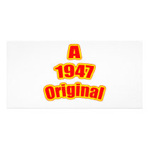 1947 Original Red Photo Card Template