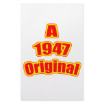 1947 Original Red Stationery Paper