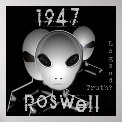 1947 Roswell Print by ZsTees