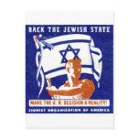 1947 Zionist Poster Post Cards