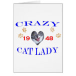 1948 Crazy Cat Lady Card