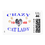 1948 Crazy Cat Lady Stamps