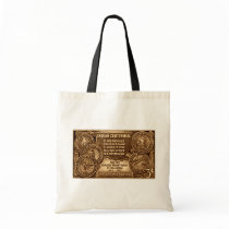 1948 Oklahoma Indian Centennial Stamp Canvas Bag