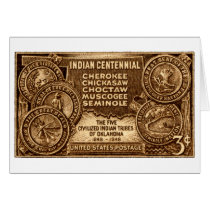 1948 Oklahoma Indian Centennial Stamp Cards