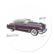 1949 CADILLAC # 2 STICKER