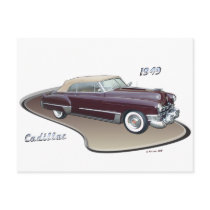 1949 CADILLAC POST CARDS