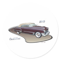 1949 CADILLAC STICKERS