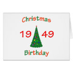 1949 Christmas Birthday Greeting Cards