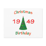 1949 Christmas Birthday Post Card