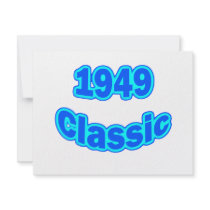 1949 Classic Blue Invites