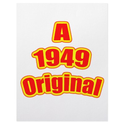 1949 Original Red Custom Letterhead by birthyeardesigns4