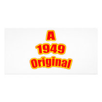 1949 Original Red Custom Photo Card