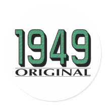 1949 Original Round Sticker