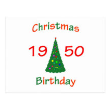 1950 Christmas Birthday Post Cards