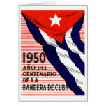 1950 Cuban Flag Poster Cards