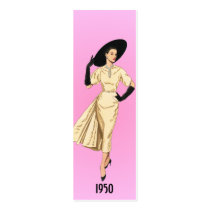 1950 Fashion Bookmark business cards by tnmpastperfect 1950 Fashion Bookmark business cards