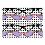 1950 Fashion Cats'-Eye Glasses Card - Customize Post Cards