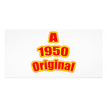 1950 Original Red Customized Photo Card