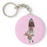 1950 Retro Diner Gal Keychain