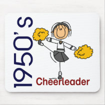 1950’s Cheerleader Stick Figure mousepads