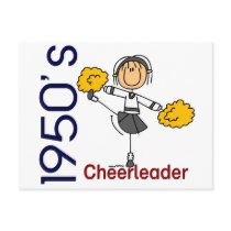 1950’s Cheerleader Stick Figure postcards by stickfiguretown 1950’s Cheerleader Stick Figure postcards