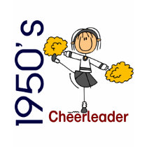 1950’s Cheerleader Stick Figure t-shirts