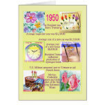1950 The Year you were born Cards