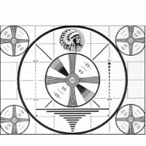 1950's American Television Test Pattern Acrylic Cut Outs